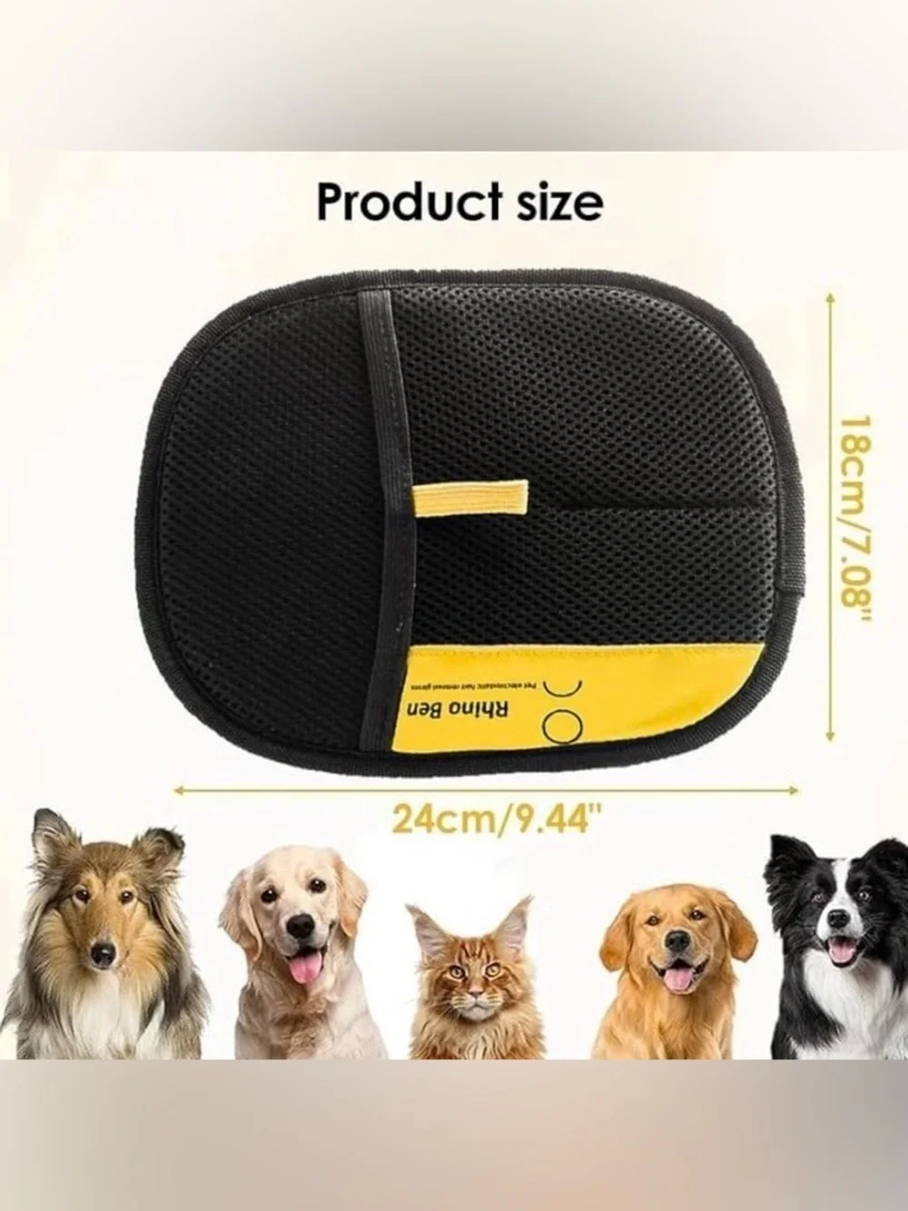 💞 New Black Pet Puppy Dog & Cat Hair Removal Glove